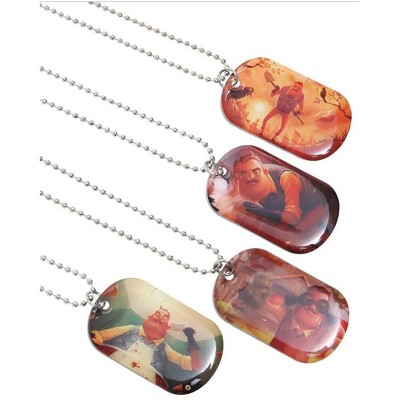 Hello Neighbor Blind Bagged Dog Tag Style Necklace - One Random