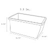 Storex Medium Classroom Storage Bin 16.75" x 11.87" x 8.28" Yellow (STX61484U06C) - 2 of 4