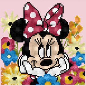 DIAMOND DOTZ, Disney Disney Minnie Mouse Daydreaming Diamond Art Painting Kit 8.7" X 8.7" - 1 of 4