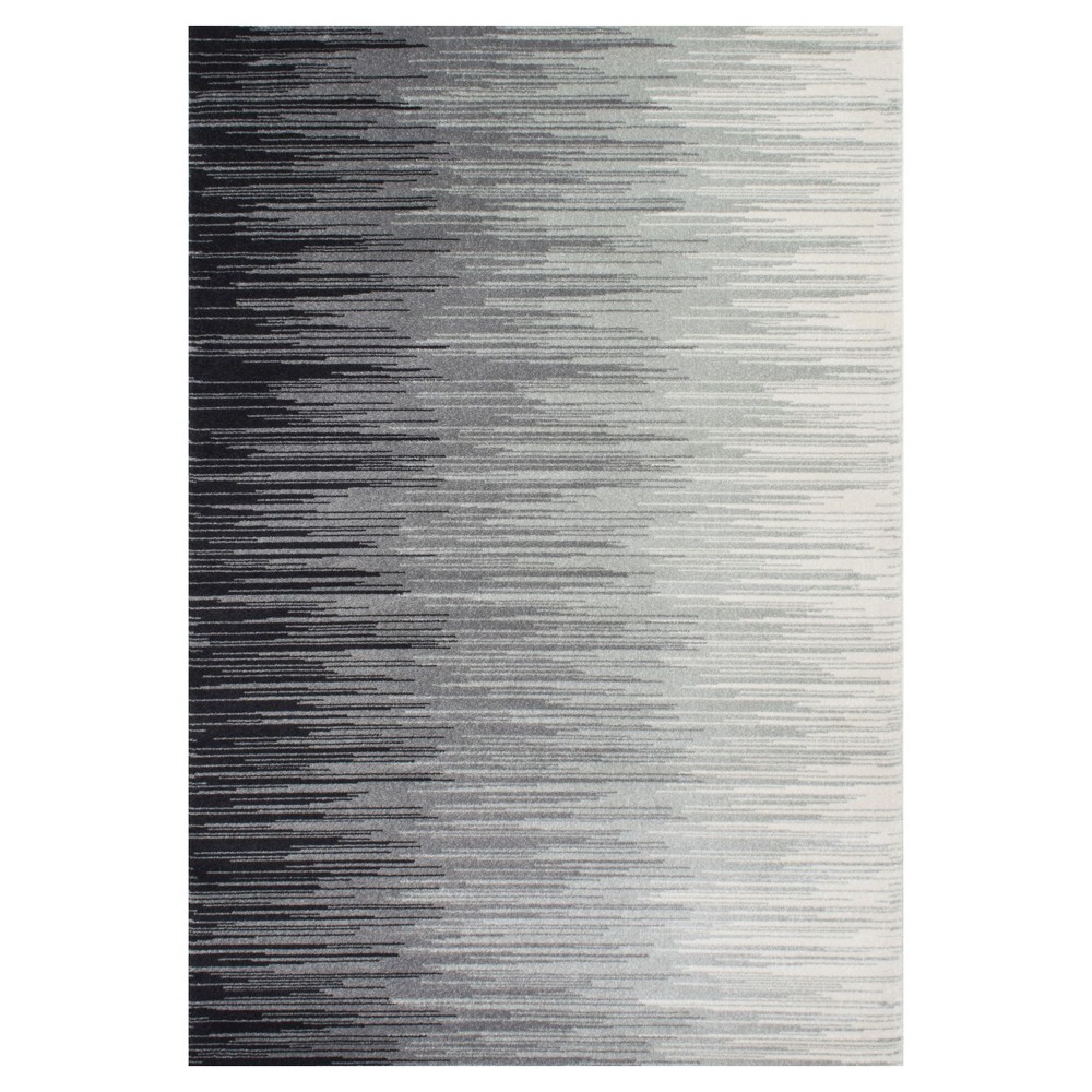 9'x12' Lexie Area Rug Black - nuLOOM