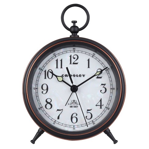 5 Bronze Metal Non Ticking Alarm Clock, Non Ticking Alarm Clock