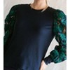 Women's Floral Sleeve Sweater - Jodifl - 3 of 4