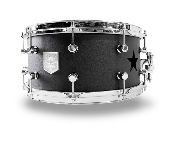 Trick Drums Star Aluminum Snare Drum in Gamblers Gun Gray, 14 x 6.5"