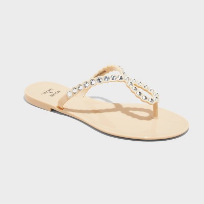 Women's Luella Rhinestone Jelly Thong Sandals - Shade & Shore™