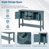 PAGED Modern Console Table with 4 Small  Drawers and 2 Large Cabinets,46 inch Rectangle  Entryway Table for Living Room,Hallway - 4 of 4