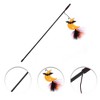 Unique Bargains Convenient Moon Pattern Cat Playing Rod Yellow Orange 1 Pc - 3 of 3