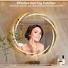 ARTLOGE Round Led Bathroom Mirror Backlit Lighted Anti-Fog Smart Vanity Mirror - 3 of 4