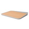BergHOFF Leo 16.25" Bamboo Cutting Board, Anti-Slip, Rubber Ring, Grey - 2 of 4