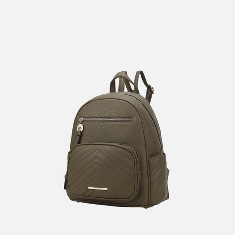 MKF Collection Romana Women’s Backpack by Mia K - Olive