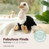 Bearington Ollie The Ostrich: Hand-Sewn 9" Tall Stuffed Ostrich with Ultra-Soft Feathers, Realistic Details and Premium Fill - 2 of 4