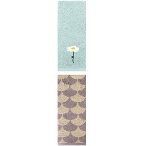 REGALWOVEN 2 Pack Soft Absorbent Cotton Hand Towel for Bathroom Home Decor - 1 of 4