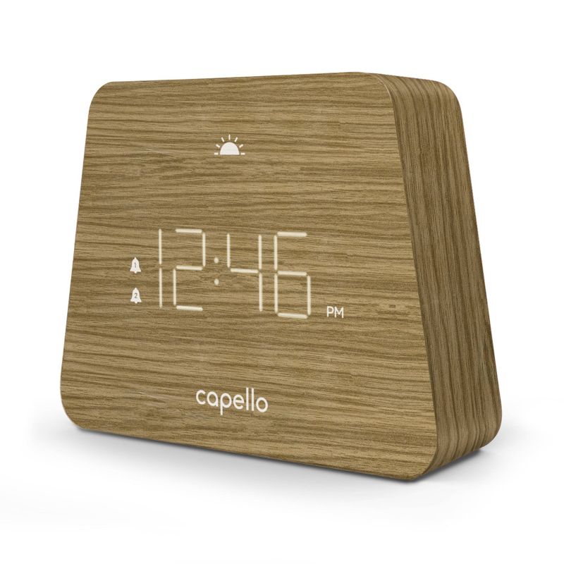Digital Mantle Alarm Clock Lark Finish - Capello, 1 of 6