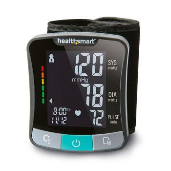 Fleming Supply Digital Blood Pressure Upper Arm Cuff With LCD Display for  Monitoring Hypertension - Black