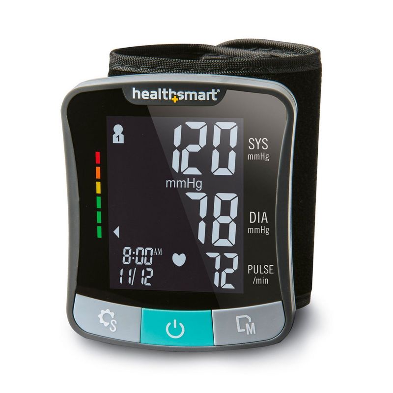 MABIS One Size Fits Most Cuff Wrist Home Automatic Digital Blood Pressure Monitor 1-Tube Black 1 Each, 1 of 4