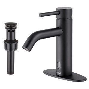 CASAINC Single Handle Single Hole Bathroom Faucet with Touchless Sensor with Deckplate Included - 1 of 4