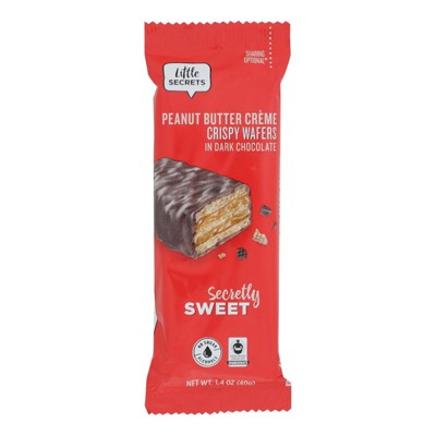 Little Secrets - Crispy Wafer - Peanut Butter In Dark Chocolate - Case of 12 - 1.4 oz