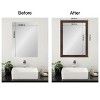 Amanti Art Mirror Makeover Bathroom Mirror Frame Border Kit - Fully Assembled Peel and Stick Frame - Mirror NOT Included - Wildwood Brown Narrow Trim - 4 of 4