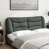 vidaXL Headboard Cushion Dark Gray 59.8" Fabric - 3 of 4