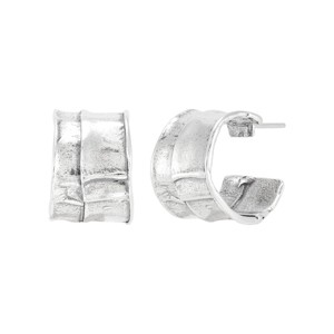 Silpada 'Small and Grand' Sterling Silver Hoop Earrings - 1 of 4