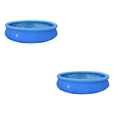 2 Pack JLeisure Avenli 8' x 25 & 5' x 16.5 2 to 3 Person Capacity Prompt Set and Sea Otter Above Ground Kids Inflatable Outdoor Swimming Pool 