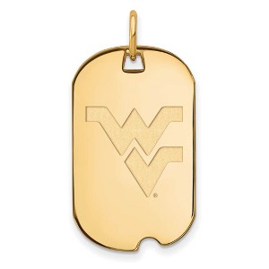 Black Bow Jewelry 14k Yellow Gold West Virginia Mountaineers NCAA Pendant - 1 of 3