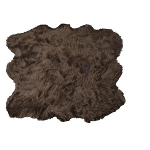 Luxe Gordon Faux Sheepskin Sexto Rug | 5'x6' - 1 of 4