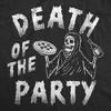 Mens Funny T Shirts Death Of The Party Sarcastic Grim Reaper Graphic Tee For Men - Crazy Dog Men's T Shirt - 2 of 4