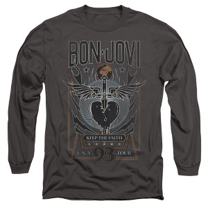 Men’s Bon Jovi Keep The Faith Long Sleeve T-Shirt - 1 of 4