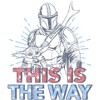 Women's Star Wars The Mandalorian Patriotic Mando and Grogu This is the Way T-Shirt - 2 of 4
