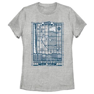 Women's Seinfeld Hot-Spots of New York T-Shirt - 1 of 4