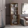 TOAOTBNBO 3 Tier Open Bookshelves with Storage Cabinet, Tall Display Bookcase with 2 Doors, Modern Book Shelf for Living Room - 4 of 4