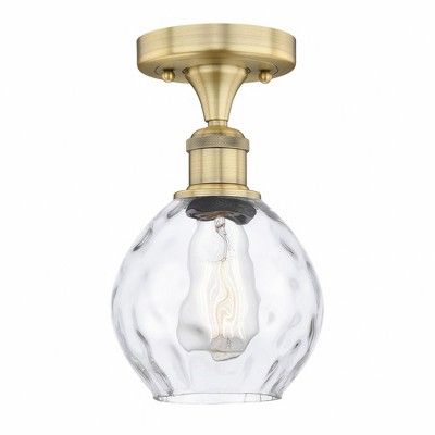 Waverly - 1 Light Semi-Flush Mount In Industrial Style-9.25 Inches Tall and 6 Inches Wide