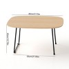 31.5" Modern Minimalist Coffee Table with Metal Legs,Round or Square Table for Small Spaces,Living Room & Bedroom-Baofuwish - 4 of 4