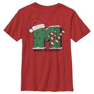 Boy's MTV Christmas Monster Logo T-Shirt - 1 of 3