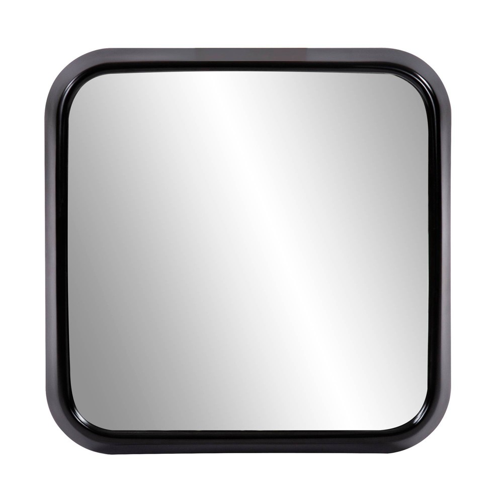 Photos - Wall Mirror Howard Elliott Contemporary Curved Square Framed  Black: Modern