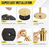 COZONY Stanchions and Velvet Ropes, Crowd Control Barriers, Red Carpet Queue Poles, Gold, Easy Assembly for Events, 10 post 8 rope - 4 of 4