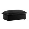 PAGED Corduroy Fabric Ottoman, Modern Wooden Sectional Sofa Footstool Module with Thickened Seat Cushion, Shoe Bench for Living Room, Bedroom - 3 of 4