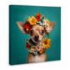 Stupell Industries Floral Chihuahua Portrait, 17" x 17" - 3 of 4