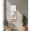 Gulches Full Mirror Jewelry Storage Mirror Cabinet With LED Lights Can Be Hung On The Door Or Wall - 3 of 4