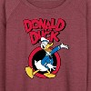 Women's - Disney - Donald Duck Lightweight French Terry Wide Neck Long Sleeve Shirt - 2 of 4
