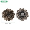Unique Bargains Alloy Satin Fabric Big Rose Flower Dainty Brooches and Pins 1 Pc - 3 of 4