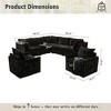 XIZZI Luxury Modular Sectional Sofa Couch, Oversized Cloud Couch for Living Room, Deep Seat Upholstered Sleeper Sofa Set w/ Optional Swivel Chairs - 3 of 4