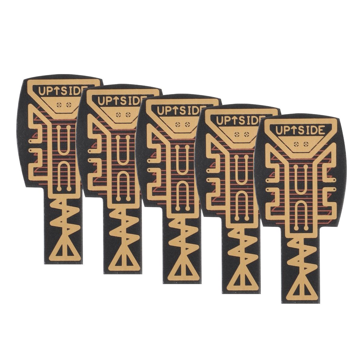 Unique Bargains Chime Cell Phone Booster Black 5pcs