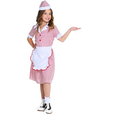 HalloweenCostumes.com 50's Car Hop Costume for Girls
