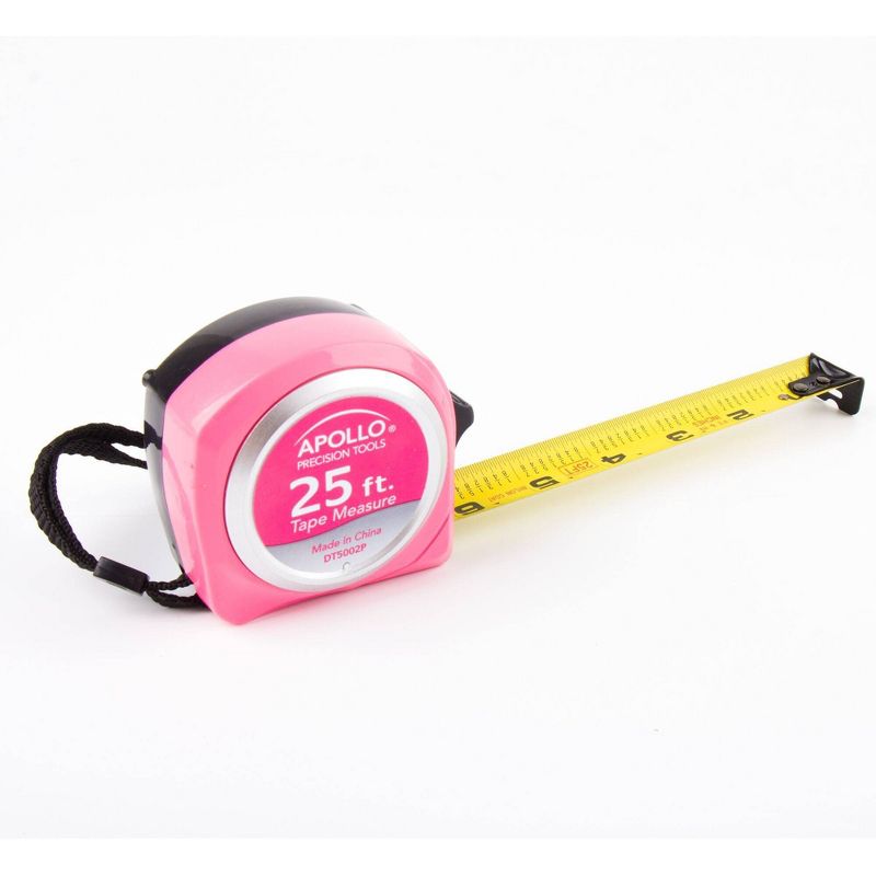 Apollo Tools 25&#34; DT5002P Tape Measure Pink, 3 of 6