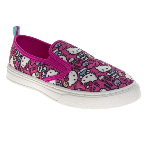 Hello Kitty Women s Slip On Canvas Sneakers Fuchsia 5