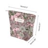 Unique Bargains Portable Floral Makeup Bag 1 Pc - 2 of 4