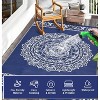 Reversible Outdoor Rug - Stain-Resistant, Easy-Clean Camping Mat for Porch, Deck, Beach & Garden - 4 of 4
