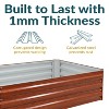 Sunnydaze Raised Corrugated Galvanized Steel Rectangle Garden Bed for Plants, Vegetables, and Flowers - 47" W x 11.75" H - 2 of 4