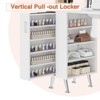 Manicure Table/Nail Desk for Nail Techs – Electric Dust Collector (2 Bags), Wrist Cushion, Drawers & Cabinet, White Home Salon Spa Station - 2 of 4